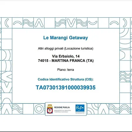 Apartment Le Marangi Getaway Martina Franca